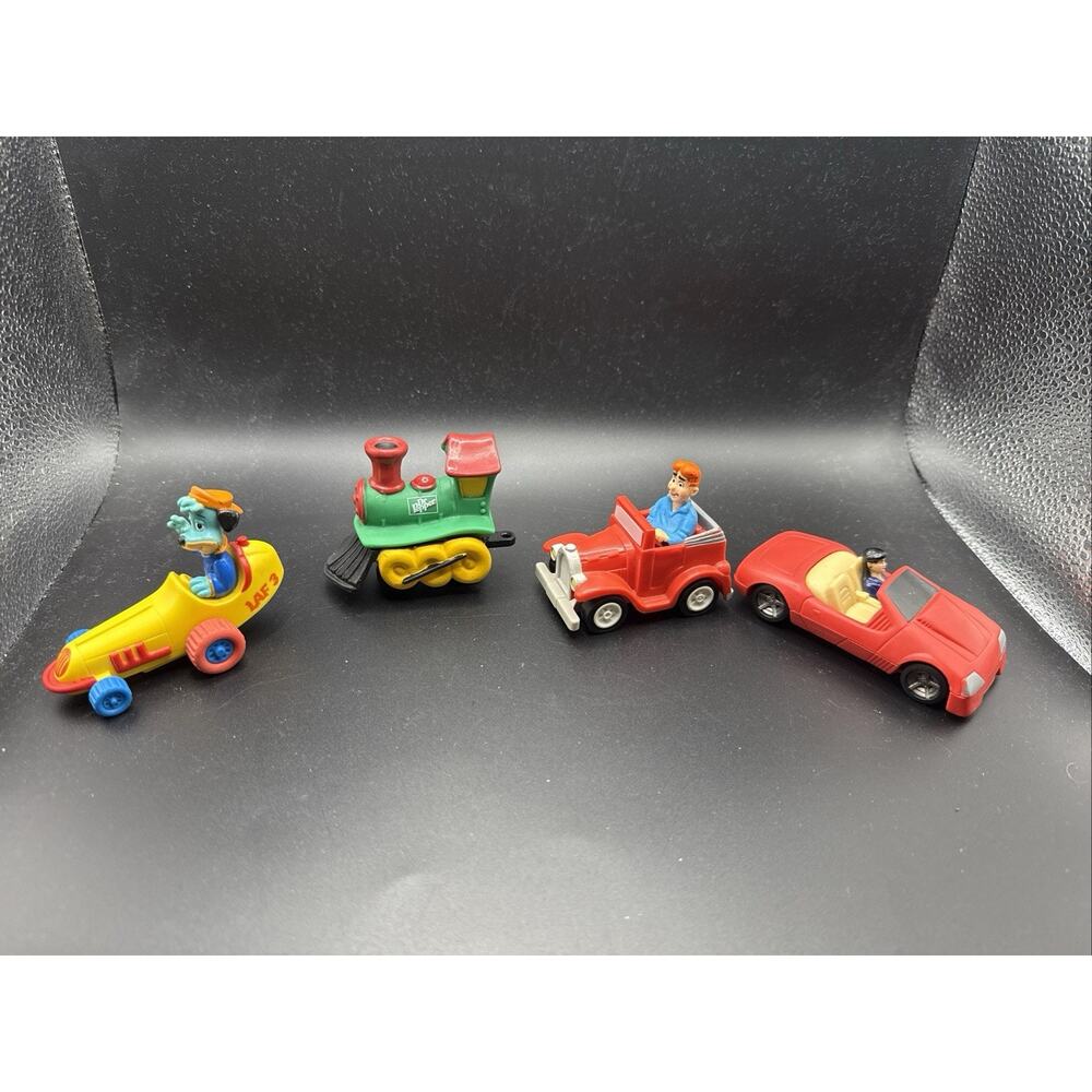 Vintage Kids Meal Toy Lot 4 – Huckleberry Hound, Archie, Sonic Train & Lois Lane